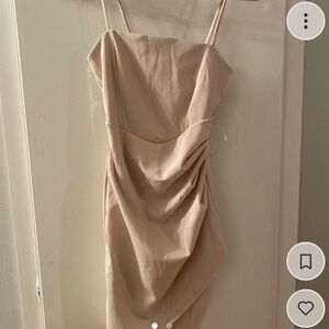 Windsor nude mini bodycon dress